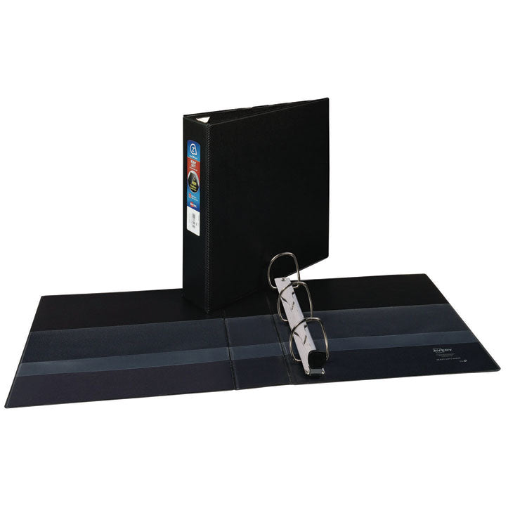 Heavy-Duty Non-View Binder With Durahinge And One Touch Ezd Rings, 3 Rings, 2" Capacity, 11 X 8.5, Black