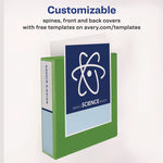 Heavy-Duty View Binder With Durahinge And Locking One Touch Ezd Rings, 3 Rings, 5" Capacity, 11 X 8.5, Chartreuse