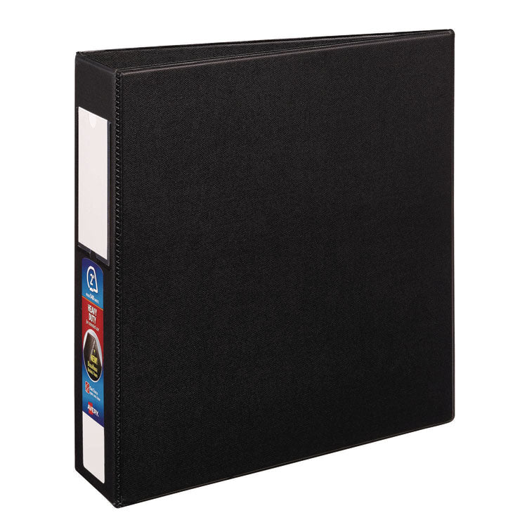 Heavy-Duty Non-View Binder with DuraHinge, One Touch EZD Rings and Spine Label Holder, 3 Rings, 2" Capacity, 11 x 8.5, Black