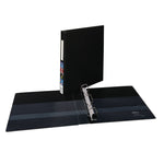 Heavy-Duty Non-View Binder with DuraHinge, One Touch EZD Rings and Spine Label Holder, 3 Rings, 1" Capacity, 11 x 8.5, Black