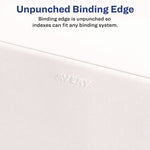 Preprinted Legal Exhibit Side Tab Index Dividers, Avery Style, 10-Tab, 7, 11 X 8.5, White, 25/pack