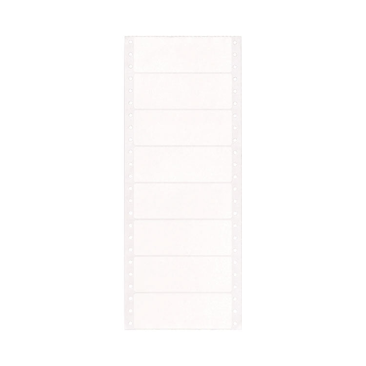 Dot Matrix Printer Mailing Labels, Pin-Fed Printers, 1.44 X 4, White, 5,000/box