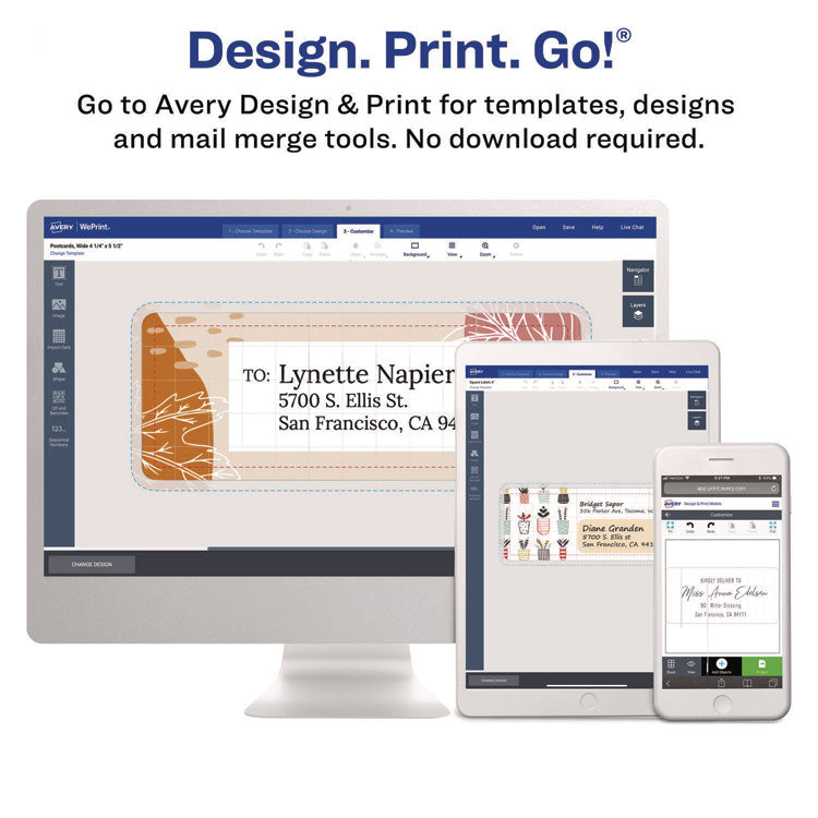 Dot Matrix Printer Mailing Labels, Pin-Fed Printers, 0.94 X 4, White, 5,000/box