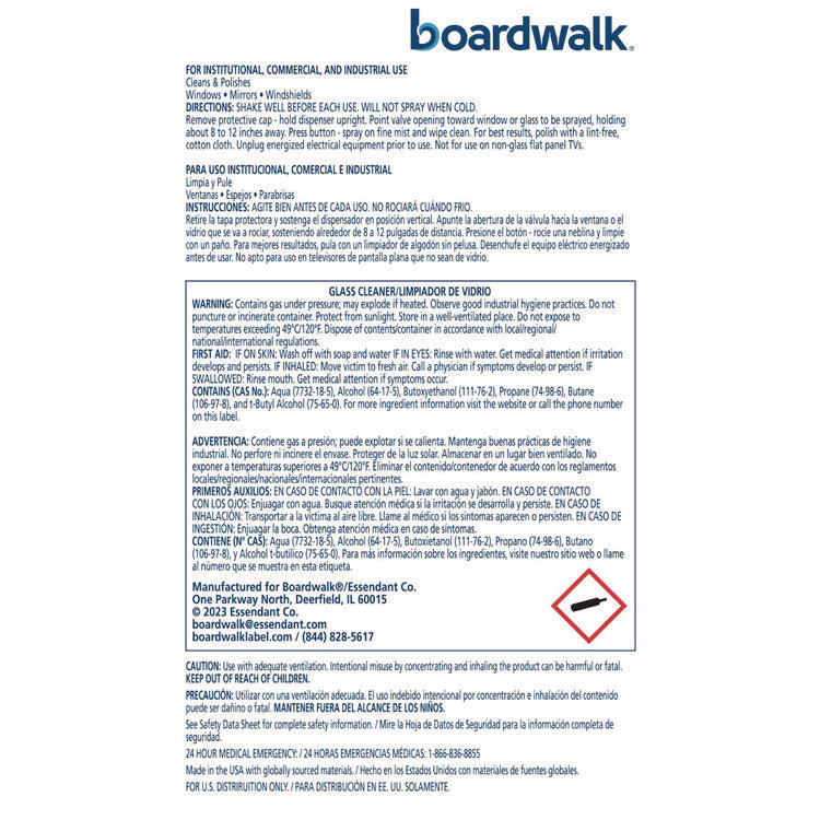 Heavy-Duty Glass Cleaner, Sweet Scent, 19 oz, Aerosol Spray