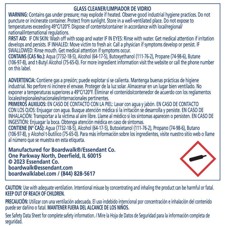 Heavy-Duty Glass Cleaner, Sweet Scent, 19 oz, Aerosol Spray