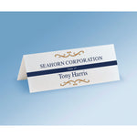 Small Textured Tent Cards, White, 3.75 x 1.44, 6 Cards/Sheet, 25 Sheets/Pack