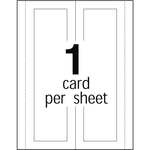 Large Embossed Tent Card, White, 11, x 3.5, 1 Card/Sheet, 50 Sheets/Box