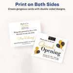 Printable Postcards, Inkjet, 80 lb, 4.25 x 5.5, Matte White, 200 Cards, 4 Cards/Sheet, 50 Sheets/Box