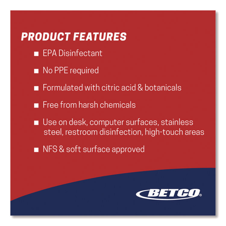 Fight Bac Rtu Disinfectant, Citrus Floral Scent, 32 Oz Spray Bottle, 12/carton