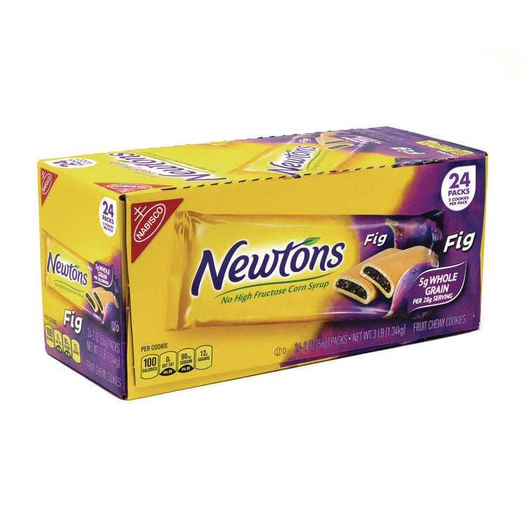Fig Newtons, 2 oz Pack, 2 Cookies/Pack, 24 Packs/Box