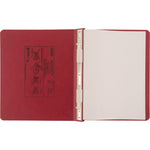 Presstex Covers With Storage Hooks, 2 Posts, 6" Capacity, 11 X 8.5, Executive Red