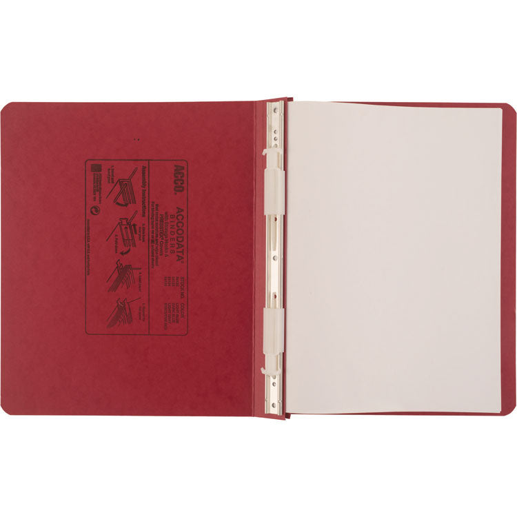 Presstex Covers With Storage Hooks, 2 Posts, 6" Capacity, 11 X 8.5, Executive Red