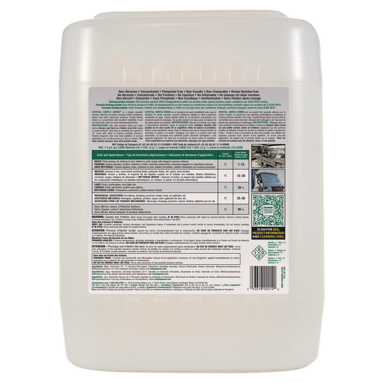 Crystal Industrial Cleaner/degreaser, 5 Gal Pail