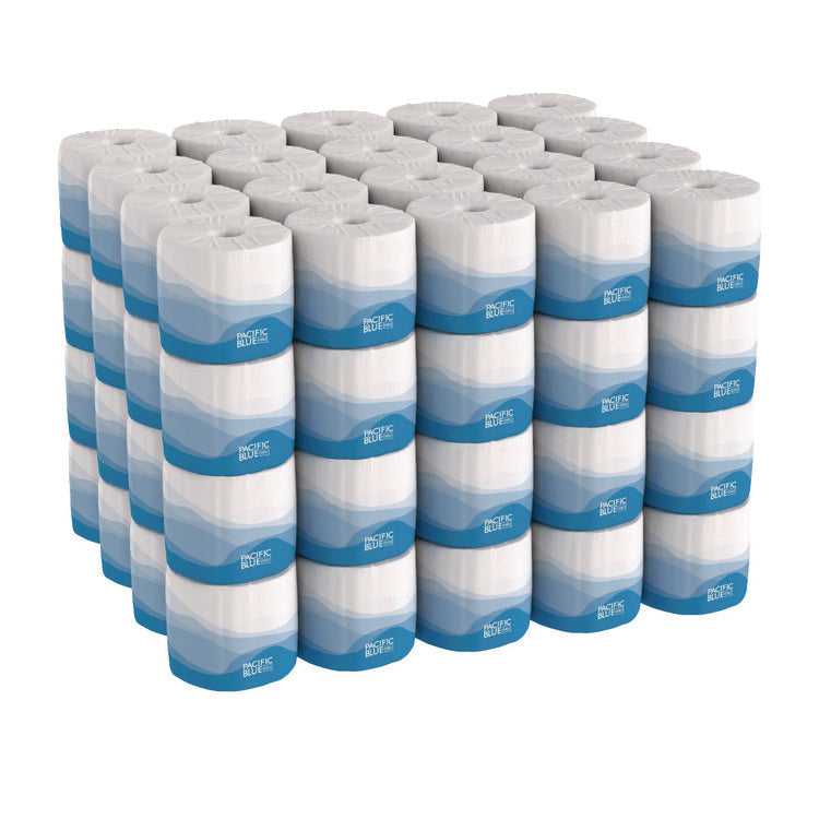 Pacific Blue Select Bathroom Tissue, Septic Safe, 2-Ply, White, 550 Sheets/Roll, 80 Rolls/Carton