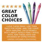 Gel-ocity Quick Dry Gel Pen, Retractable, Fine 0.7 mm, Assorted Ink and Barrel Colors, Dozen