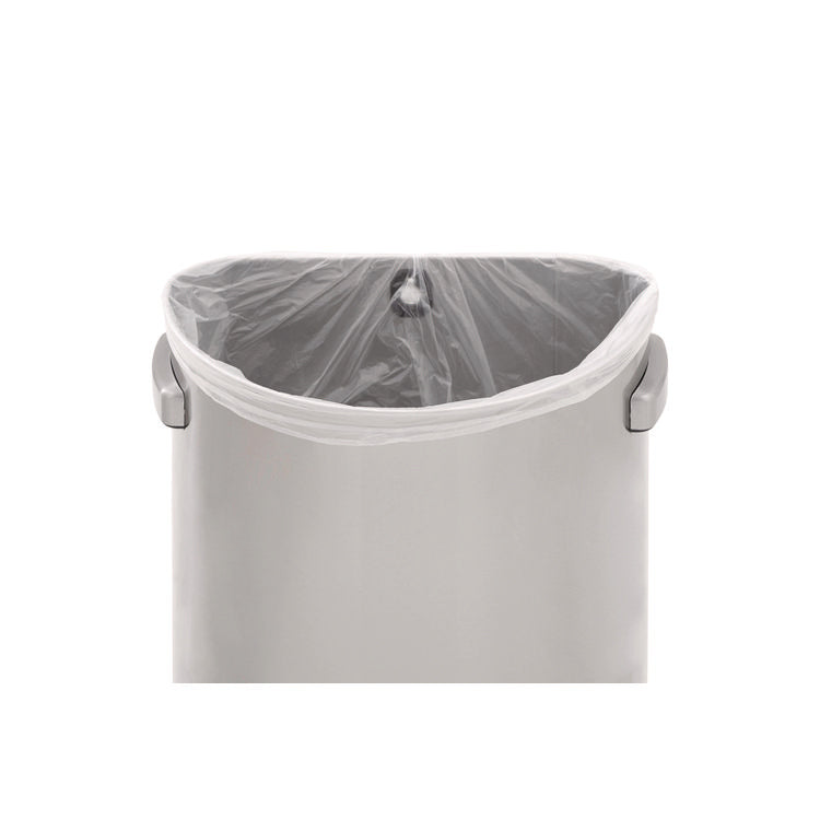 Refine Series Waste Receptacle, 21 gal, Plastic/Stainless Steel