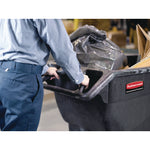 1 cu yd Structural Foam Tilt Truck, Heavy Duty, 2,100 lb Capacity, Black