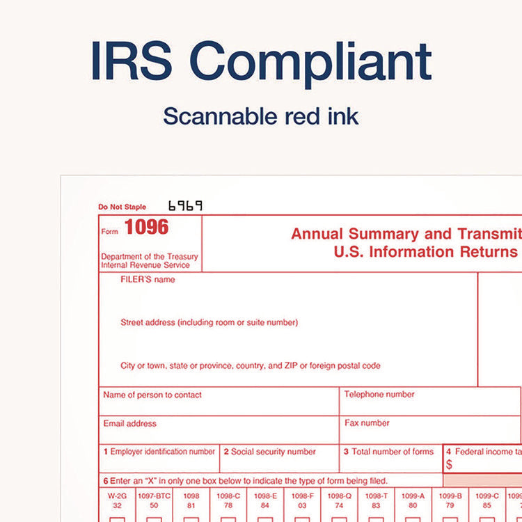 4-Part W-2 Continuous Feed Tax Forms, Fiscal Year: 2024, Four-Part Carbonless, 5.5 x 8.5, 2 Forms/Sheet, 24 Forms Total