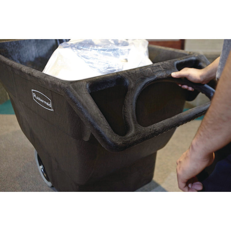 0.75 cu yd Structural Foam Tilt Truck, Standard Duty, 1,000 lb Capacity, Black