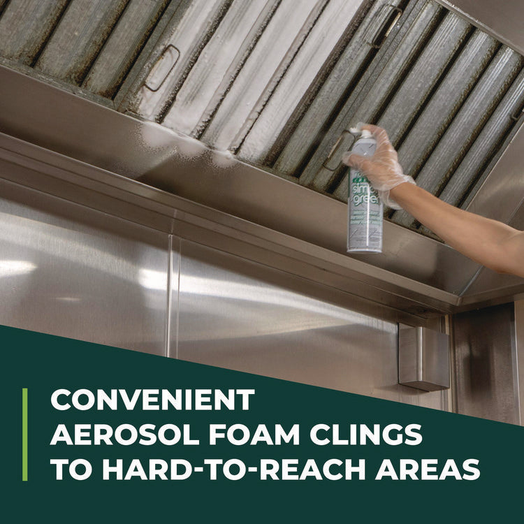 Foaming Crystal Industrial Cleaner and Degreaser, 20 oz Aerosol Can, 12/Carton