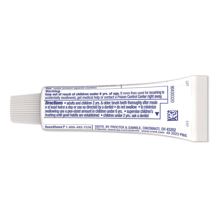 Cavity Protection Toothpaste, Personal Size, 0.85 oz Tube, 240/Carton