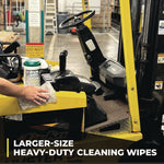 Safety Towels, 1-Ply, 10 x 11.75, White, Unscented, 75/Canister