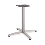 Between Seated-Height X-Base for 42" Table Tops, 32.68w x 29.57h, Silver