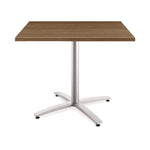 Between Seated-Height X-Base for 42" Table Tops, 32.68w x 29.57h, Silver