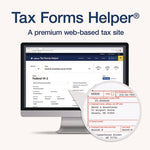 4-Part W-2 Tax Forms with Tax Forms Helper, Fiscal Year: 2024, Four-Part Carbonless, 8.5 x 5.5, 2 Forms/Sheet, 50 Forms Total