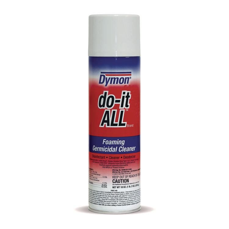Do-It-All Germicidal Foaming Cleaner, 18 Oz Aerosol Spray, 12/carton