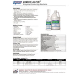 Liquid Alive Enzyme Producing Bacteria, 1 Gal Bottle, 4/carton