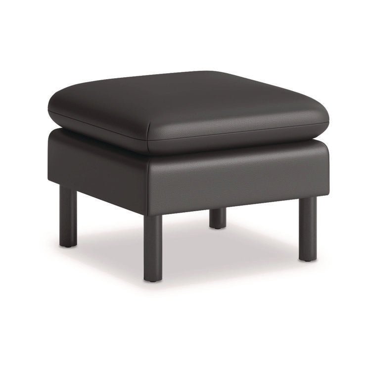 Parkwyn Series Ottoman, 23" x 23" x 17.5", Black