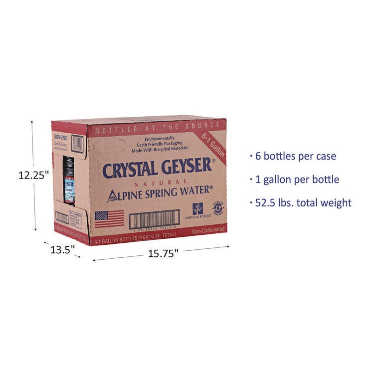 Alpine Spring Water, 1 Gal Bottle, 6/Carton, 48 Cartons/Pallet