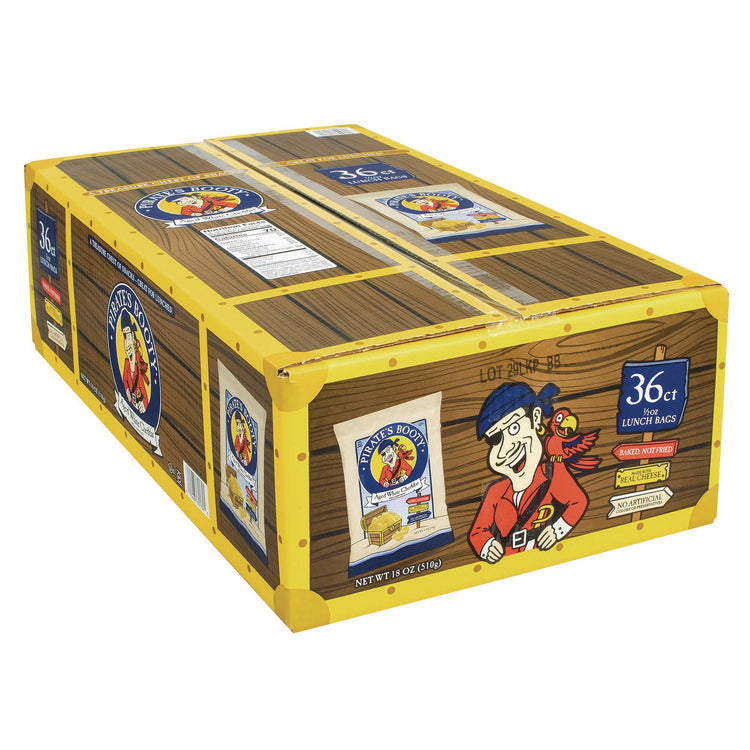 Puffs, Aged White Cheddar, 0.5 oz Bag, 36/Box