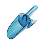 Saf-T-Scoop and Guardian System for Ice Machines, 12 oz to 16 oz Ice Scoop, Transparent Blue, 50/Carton