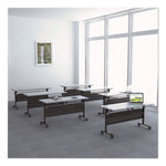 Alera Valencia Flip Training Table Base, Modesty Panel, 57.88w x 19.75d x 28.5h, Black