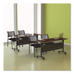 Alera Valencia Flip Training Table Base, Modesty Panel, 57.88w x 19.75d x 28.5h, Black