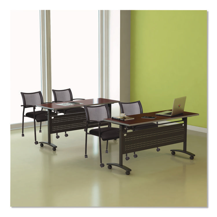 Alera Valencia Flip Training Table Base, Modesty Panel, 57.88w x 19.75d x 28.5h, Black