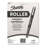 Professional Design Rollerball Pen, Stick, Fine 0.5 mm, Black Ink, Black Barrel, 8/Pack