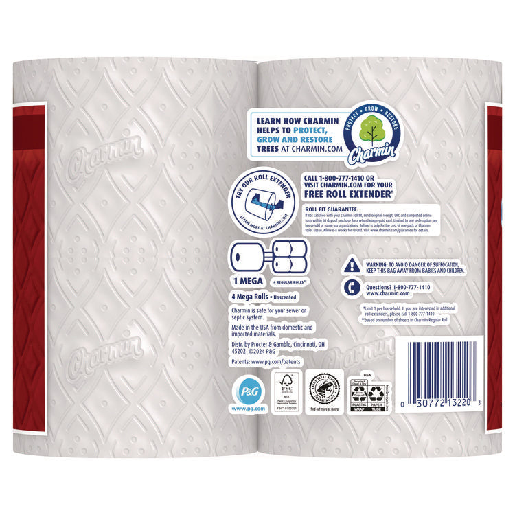 Ultra Strong Bathroom Tissue, Septic Safe, 2-Ply, White, 220 Sheet/Roll, 4/Pack, 8 Packs/Carton