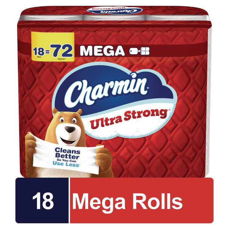 Ultra Strong Bathroom Tissue, Septic Safe, 2-Ply, White, 220 Sheet/Roll, 18/Pack