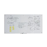 Glass Dry Erase Board, 72" x 36" (Actual Size: 70" x 35"), White Surface