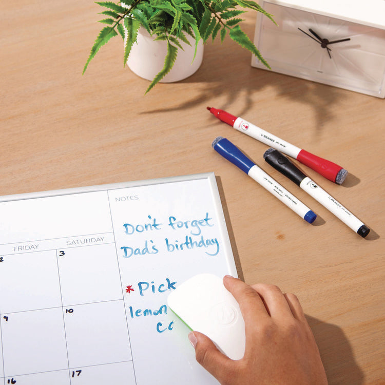 Classic Magnetic Dry Erase Board Eraser, 6.99" x 3.78" x 0.98"