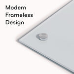 Glass Dry Erase Board, 72" x 36" (Actual Size: 70" x 35"), White Surface