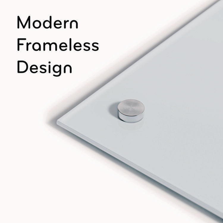 Glass Dry Erase Board, 72" x 36" (Actual Size: 70" x 35"), White Surface