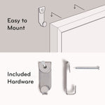 Magnetic Dry Erase Board with Decor Frame, 30" x 20", White Surface, White Wood Frame