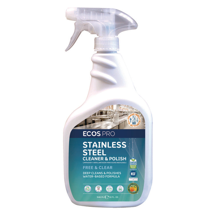 Stainless Steel Cleaner and Polish, 32 oz Spray