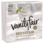 Entertain Beverage Napkins, 2-Ply, 9.8 X 9.8, White, 40/pack, 12 Packs/carton