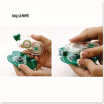 Removable Adhesive Roller, 0.33" x 472", Clear