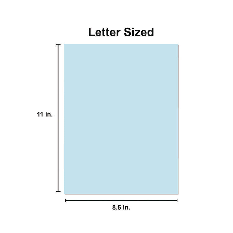 Deluxe Colored Paper, 20 lb Bond Weight, 8.5 x 11, Blue, 500/Ream